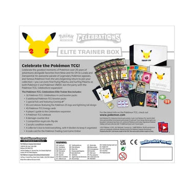 Pokémon TCG Elite Trainer Box packaging with Pikachu illustration on a white background
