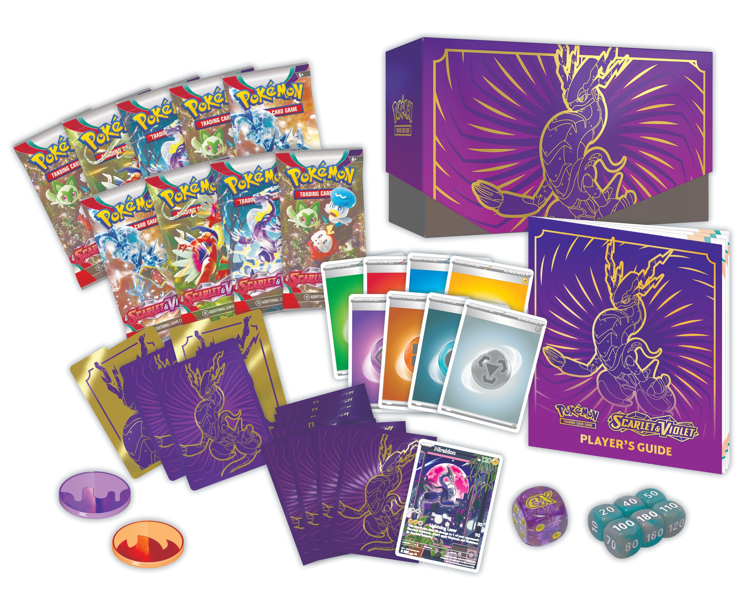 Pokemon TCG: Scarlet and Violet Elite Trainer Box Miraidon (Purple)